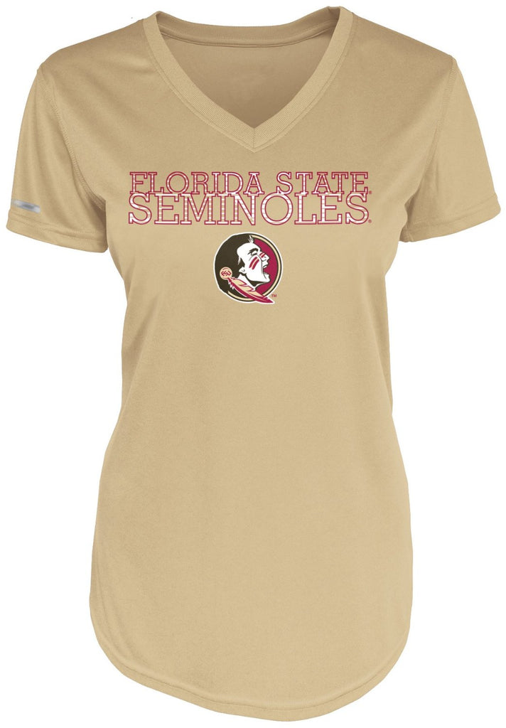 Majestic NCAA Women's Florida State Seminoles Fusion Goal V-Neck T-Shirt