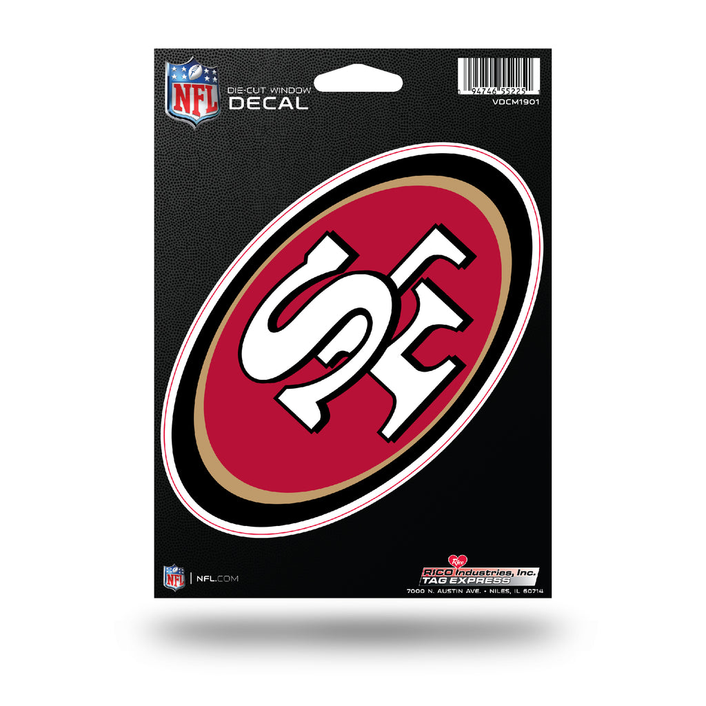 Rico NFL San Francisco 49ers Die Cut Auto Decal Car Sticker Medium VDCM