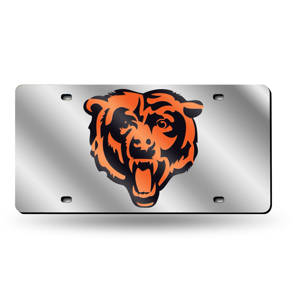 Rico NFL Chicago Bears Laser Cut Mirror Auto Tag Car License Plate LZS