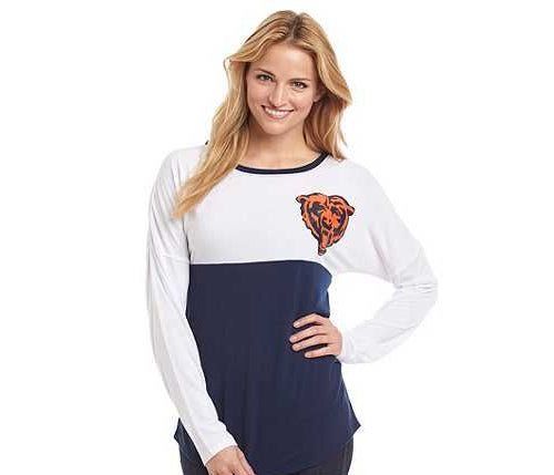 Concepts Sport NFL Women's Chicago Bears Comeback Long Sleeve Top