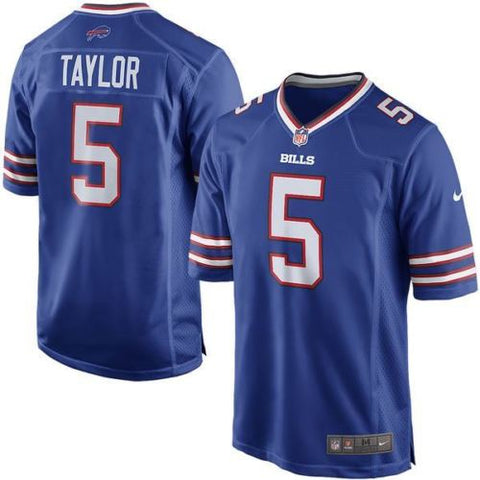 Tyrod Taylor #5 Buffalo Bills Nike On Field Jersey Sewn Blue - Size 52