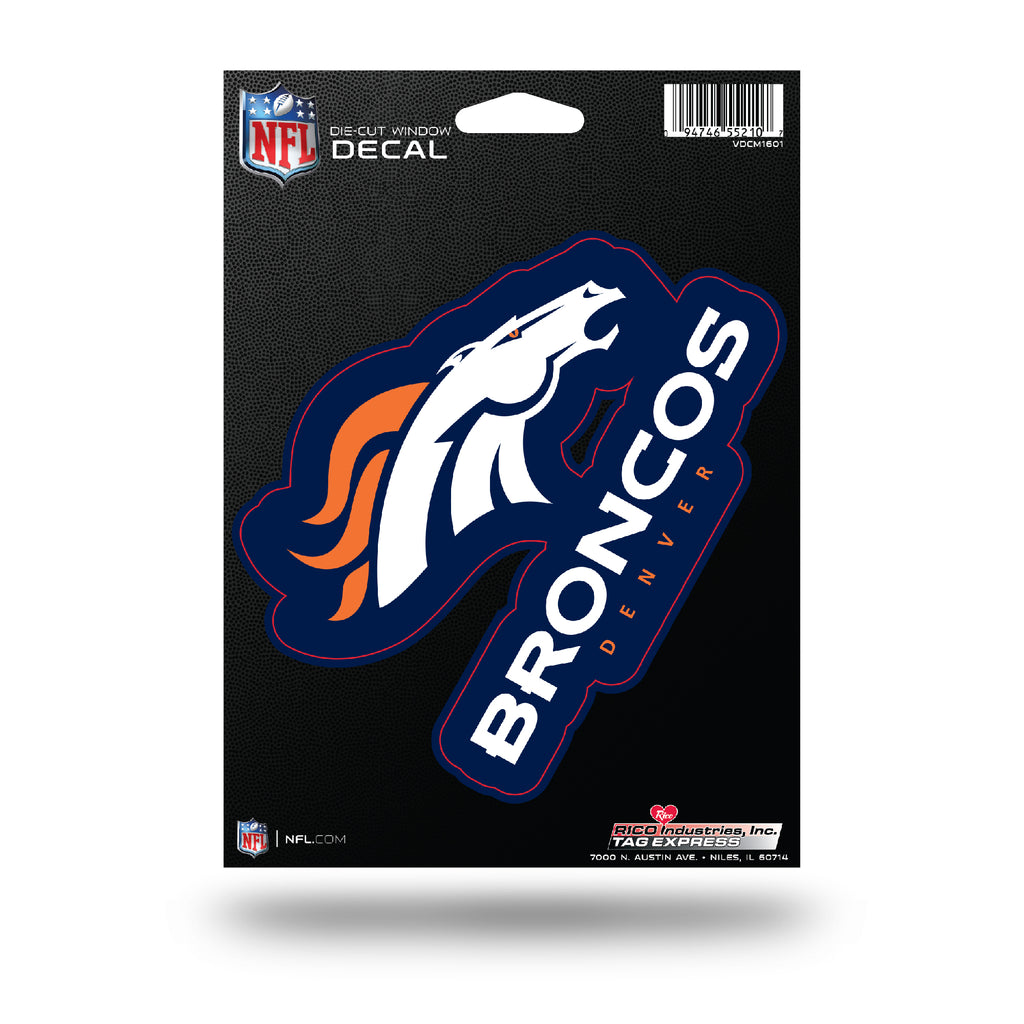 Rico NFL Denver Broncos Die Cut Auto Decal Car Sticker Medium VDCM