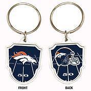 Great American Products NFL Denver Broncos Team Logo Keychain Steel