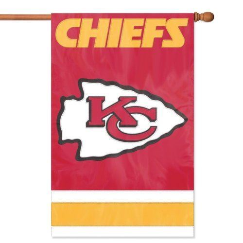 Party Animal NFL Kansas Chiefs Premium House Banner Flag 44” x 28”