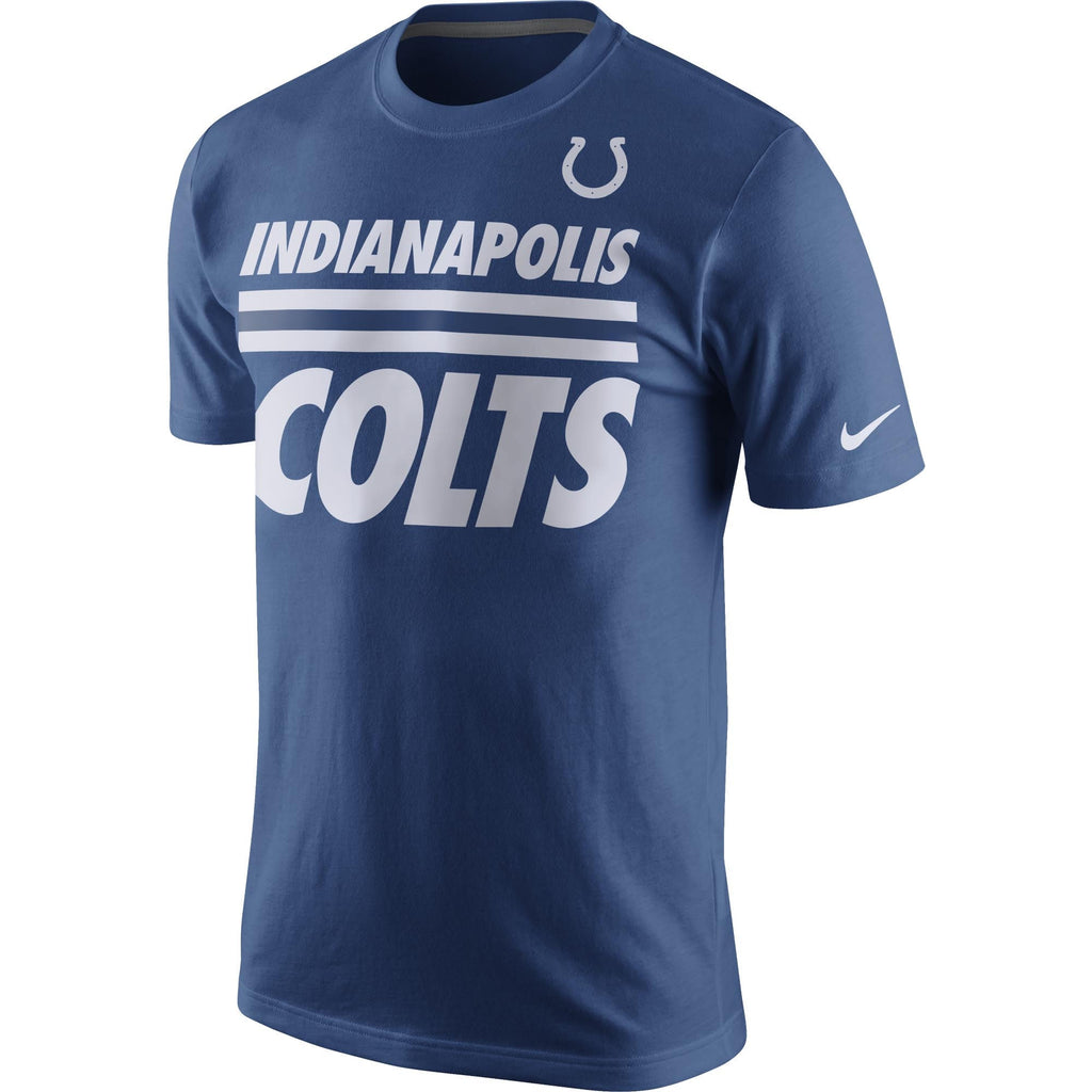 Nike NFL Men's Indianapolis Colts Team Stripe Big Logo T-Shirt
