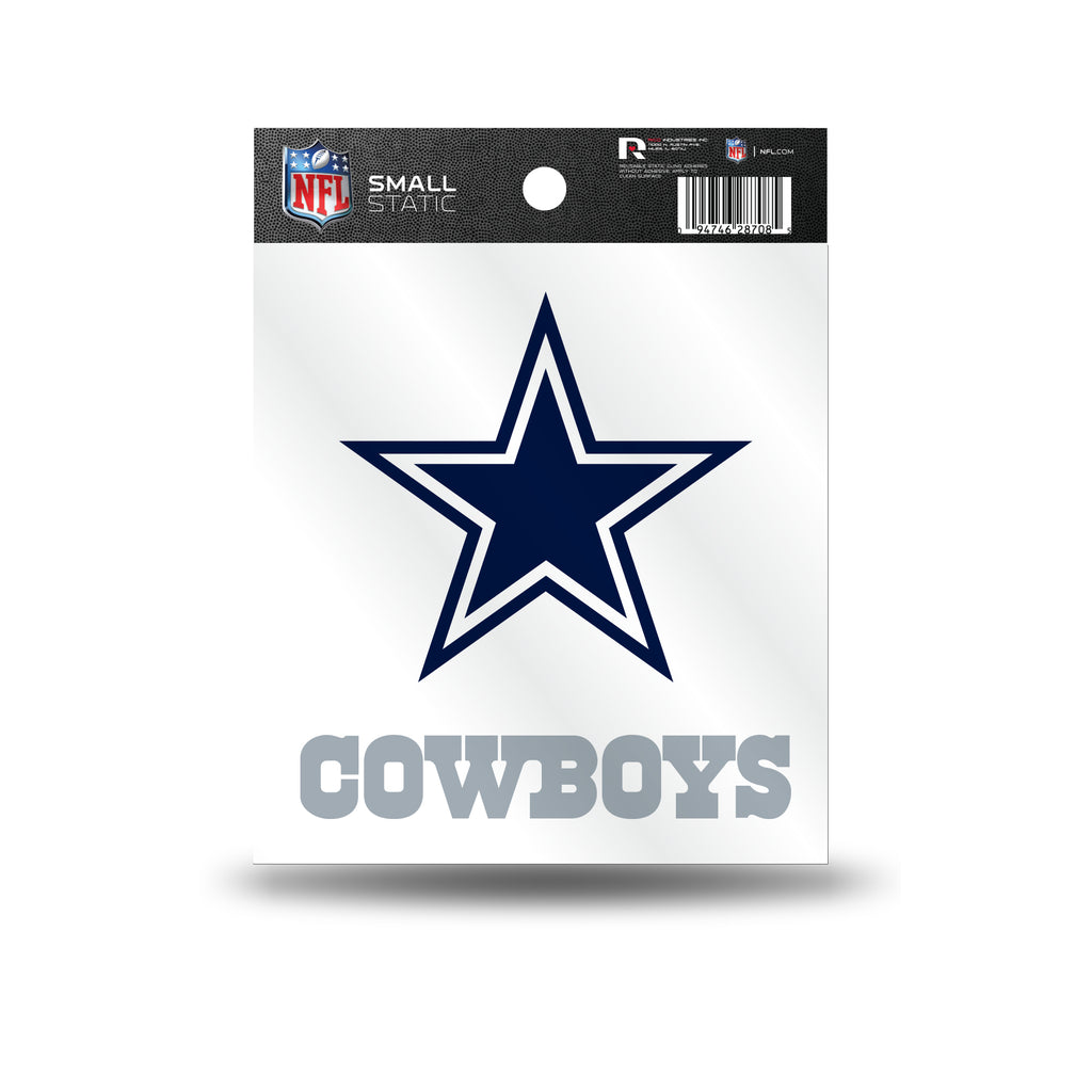 Rico NFL Dallas Cowboys Logo Static Cling Auto Decal Car Sticker Small SS