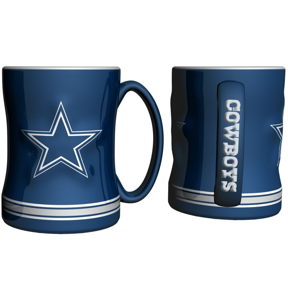 Boelter NFL Dallas Cowboys Sculpted Relief Mug Team Color 14oz