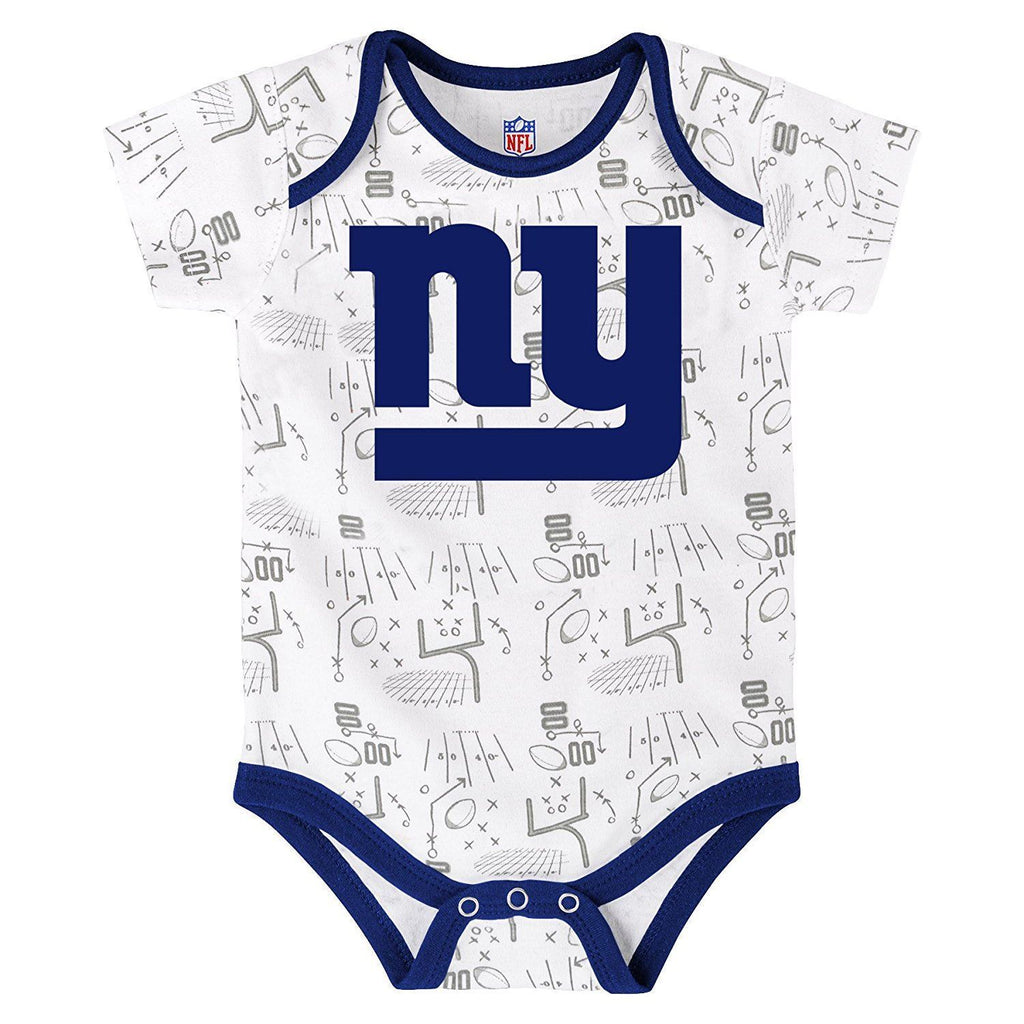 Outerstuff NFL New York Giants Infant Playmaker 3-Piece Creeper Set