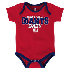 Outerstuff NFL New York Giants Infant Playmaker 3-Piece Creeper Set