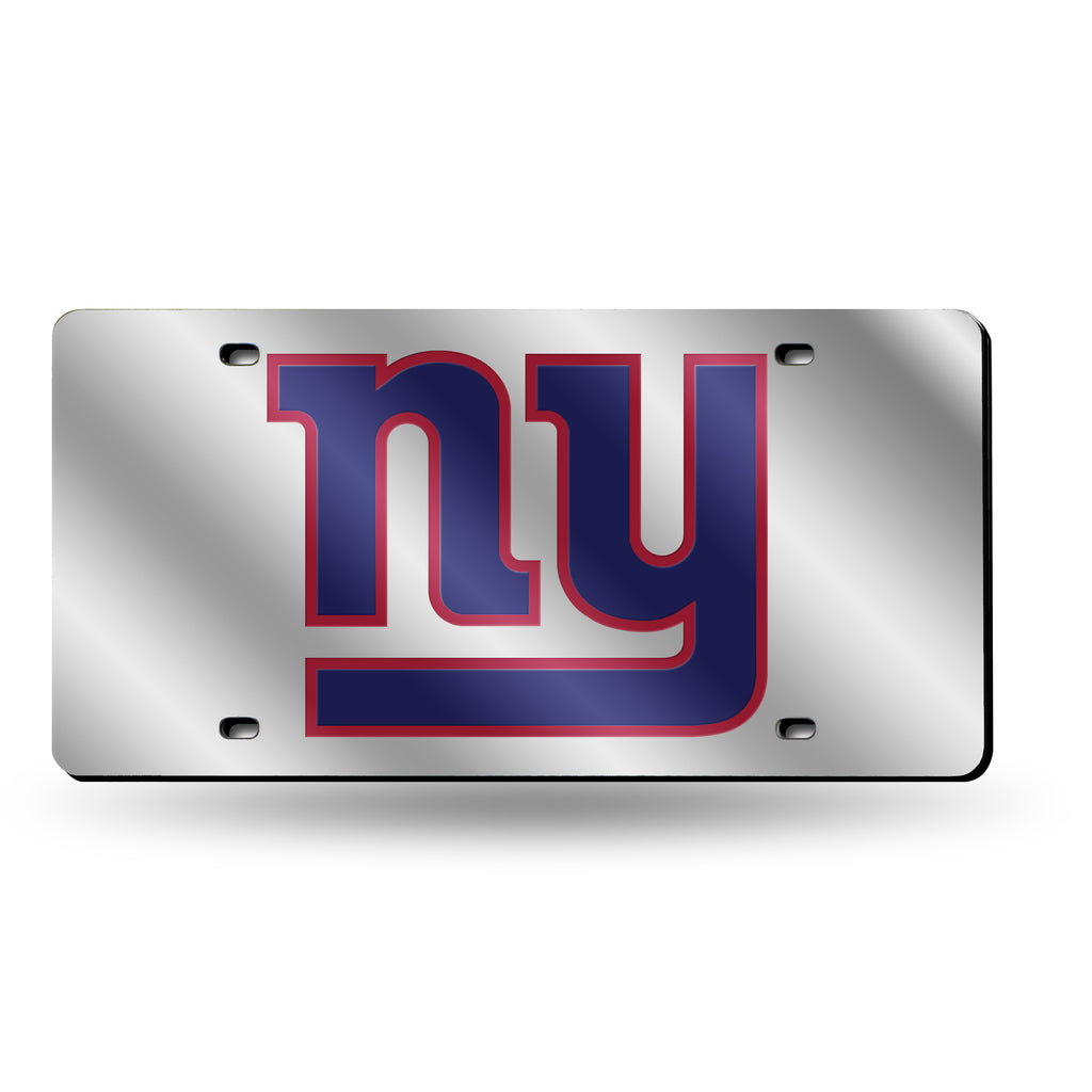Rico NFL New York Giants Laser Cut Mirror Auto Tag Car License Plate LZS