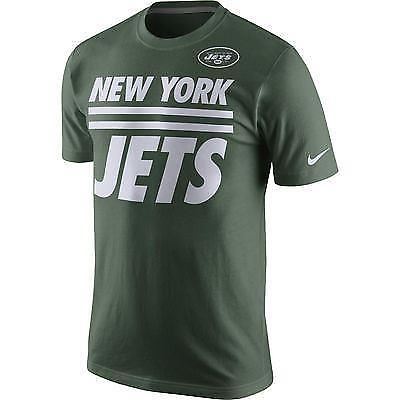 Nike NFL Men's New York Jets Team Stripe Big Logo T-Shirt