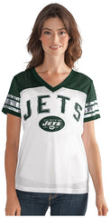 G-III NFL Women's New York Jets All American V-Neck Mesh T-Shirt