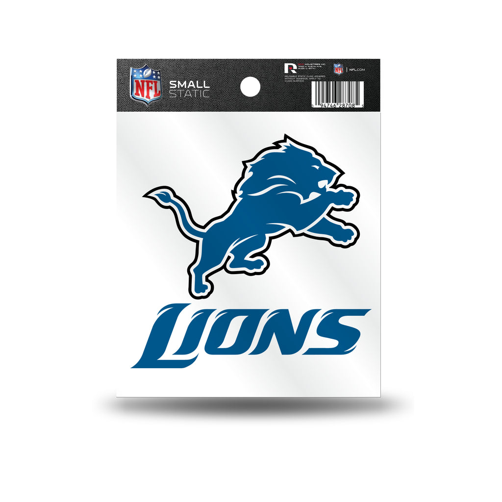 Rico NFL Detroit Lions Logo Static Cling Auto Decal Car Sticker Small SS