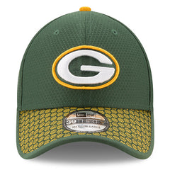 New Era NFL Men's Green Bay Packers Official 2017 Sideline 39THIRTY Flex Fitted Hat
