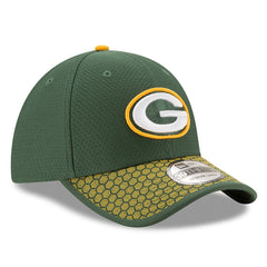New Era NFL Men's Green Bay Packers Official 2017 Sideline 39THIRTY Flex Fitted Hat