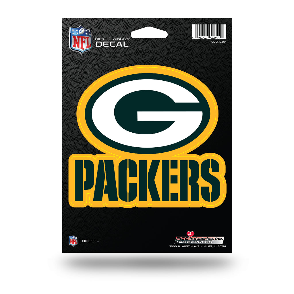 Rico NFL Green Bay Packers Die Cut Auto Decal Car Sticker Medium VDCM