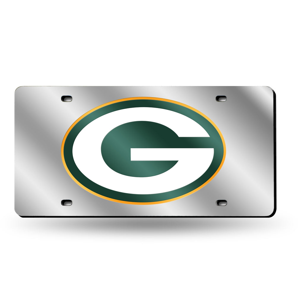 Rico NFL Green Bay Packers Laser Cut Mirror Auto Tag Car License Plate LZS