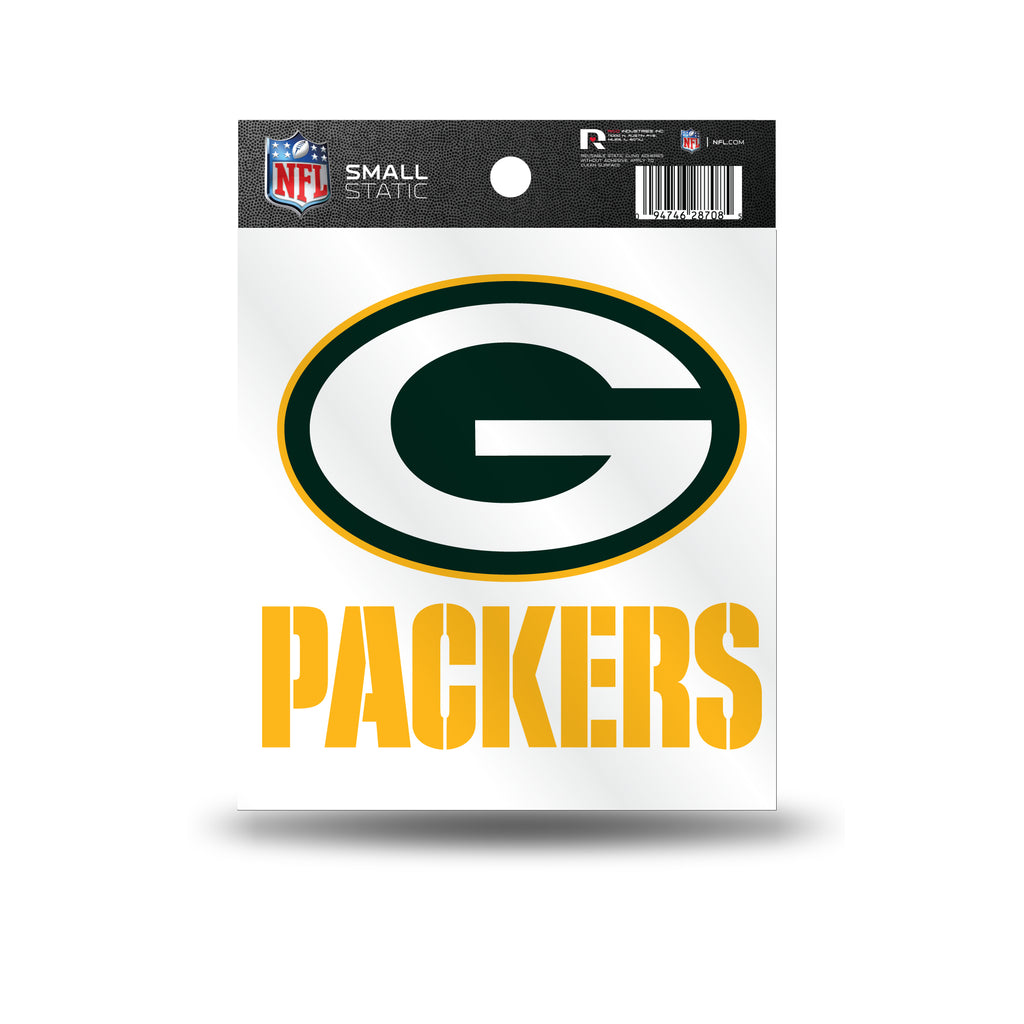 Rico NFL Green Bay Packers Logo Static Cling Auto Decal Car Sticker Small SS