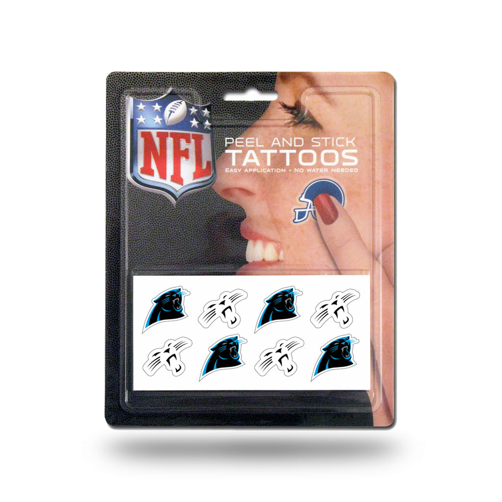 Rico NFL Carolina Panthers Peel & Stick Tattoos 8 Piece Set TAT