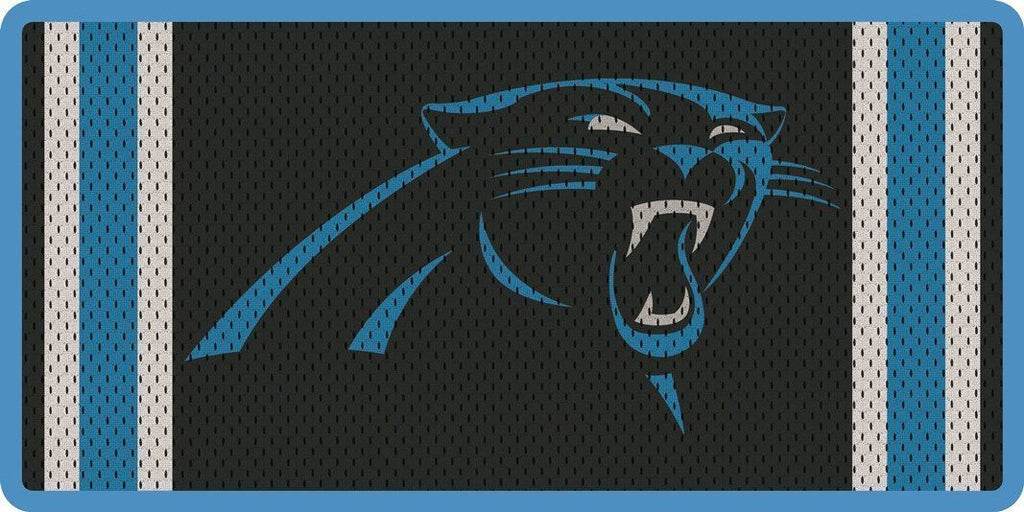 Stockdale NFL Carolina Panthers Mesh Jersey Deluxe Laser Cut Auto License Plate Tag