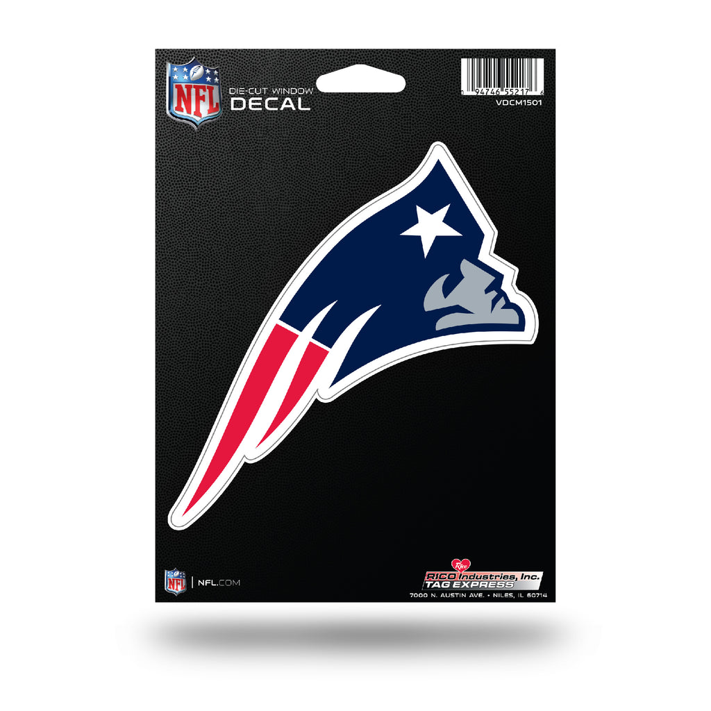 Rico NFL New England Patriots Die Cut Auto Decal Car Sticker Medium VDCM