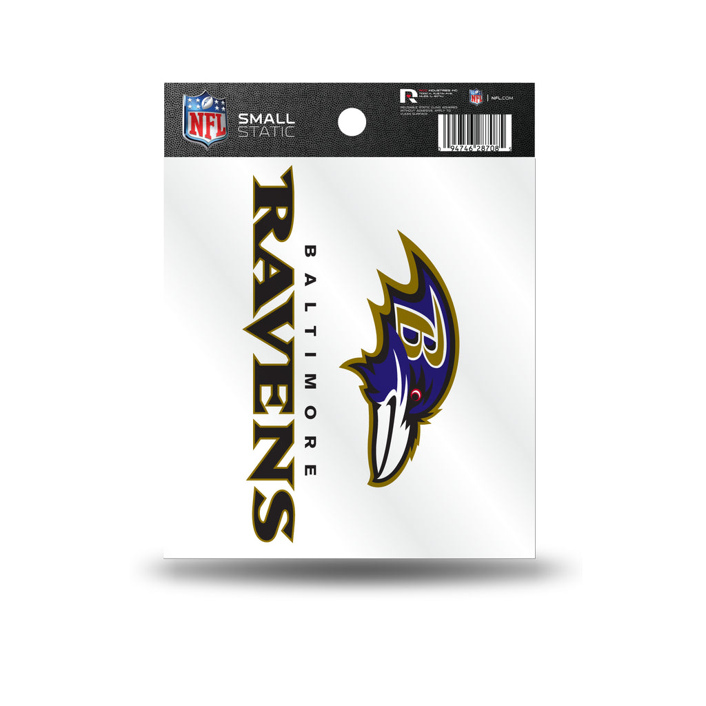 Rico NFL Baltimore Ravens Logo Static Cling Auto Decal Car Sticker Small SS