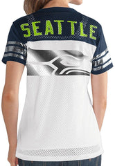 G-III NFL Women's Seattle Seahawks All American V-Neck Mesh T-Shirt