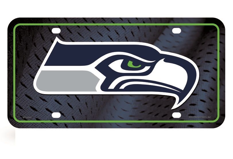 Rico NFL Seattle Seahawks Logo Auto Metal Tag Car License Plate MTG