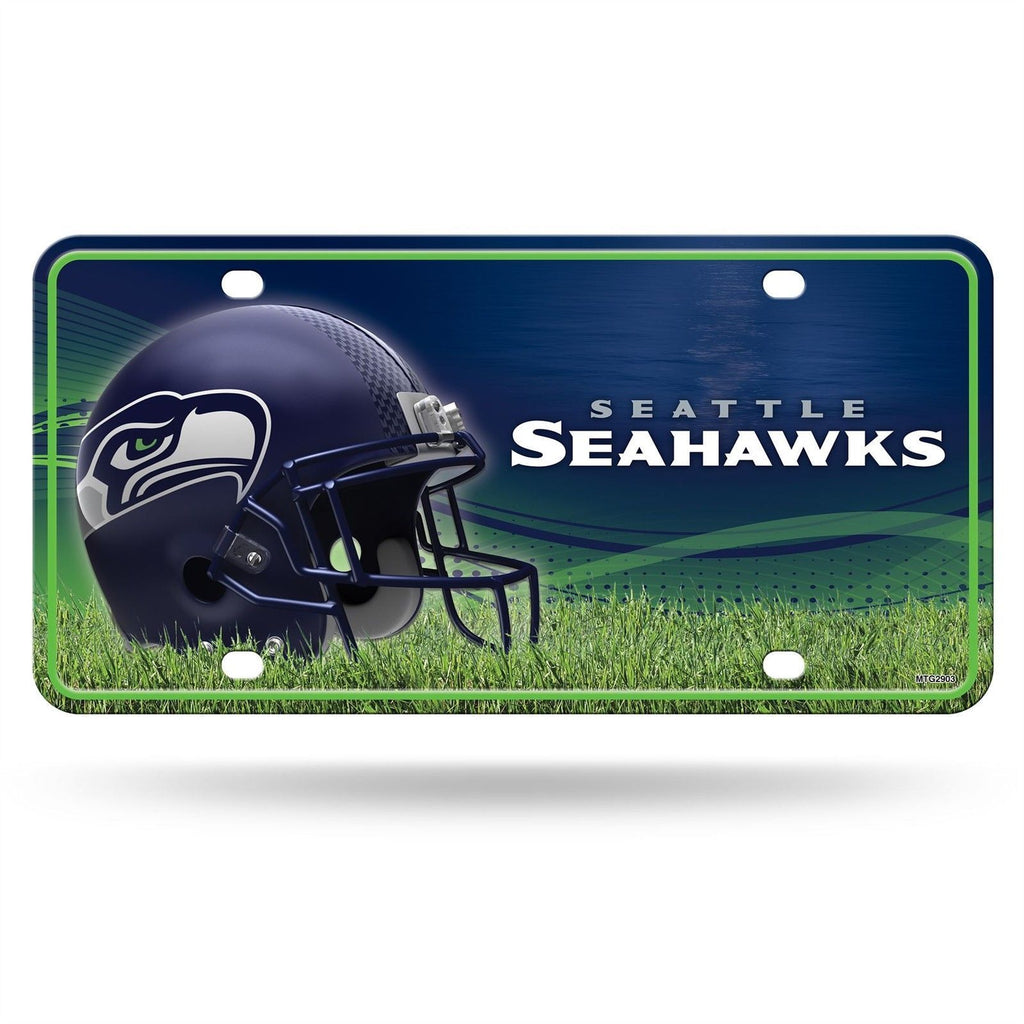 football helmet car tags Rico NFL Seattle Seahawks Auto Metal Tag Car License Plate MTG – SportZZone