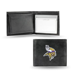 Rico NFL Minnesota Vikings Embroidered Billfold Genuine Leather Wallet