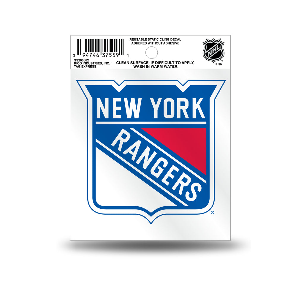 Rico NHL New York Rangers Logo Static Cling Auto Decal Car Sticker Small SS