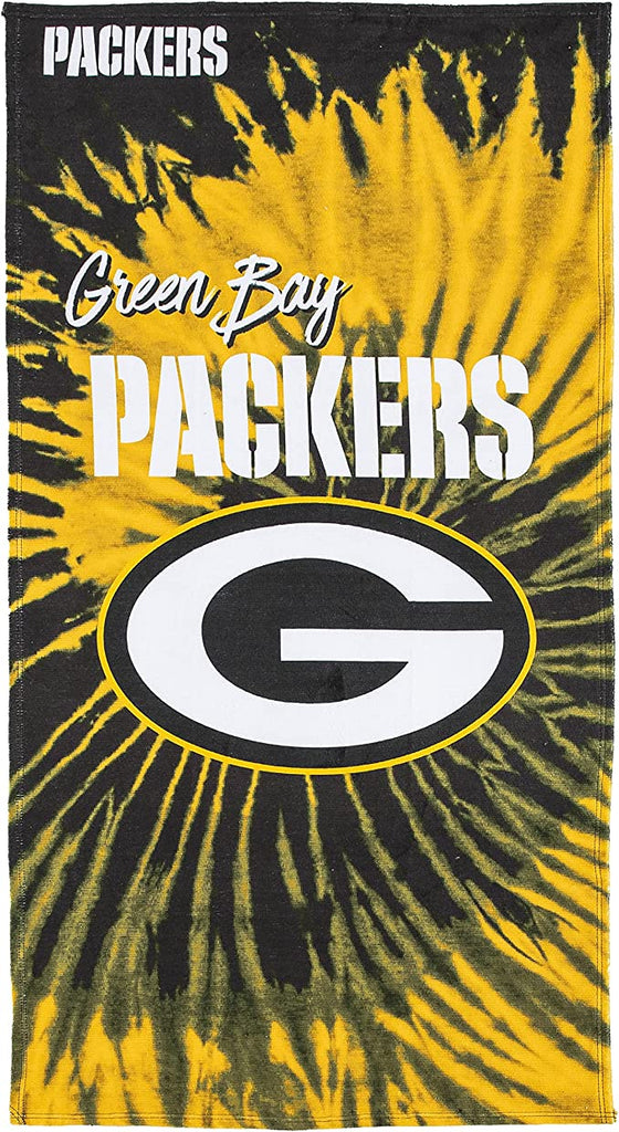 The Northwest Company NFL Green Bay Packers Psychedelic Beach Towel