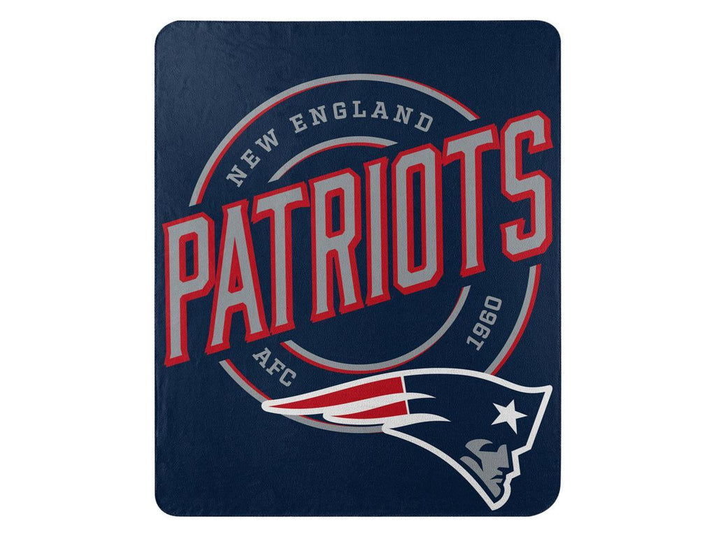 The Northwest Company NFL New England Patriots Campaign Design Fleece Throw Blanket