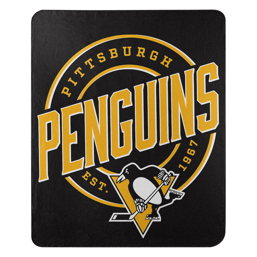 The Northwest Company NHL Pittsburgh Penguins Campaign Design Fleece Throw Blanket