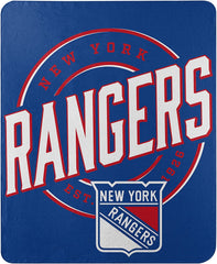 The Northwest Company NHL New York Rangers Campaign Design Fleece Throw Blanket