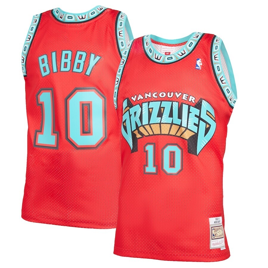 MIKE BIBBY Vancouver GRIZZLIES Adidas HARDWOOD CLASSIC Throwback