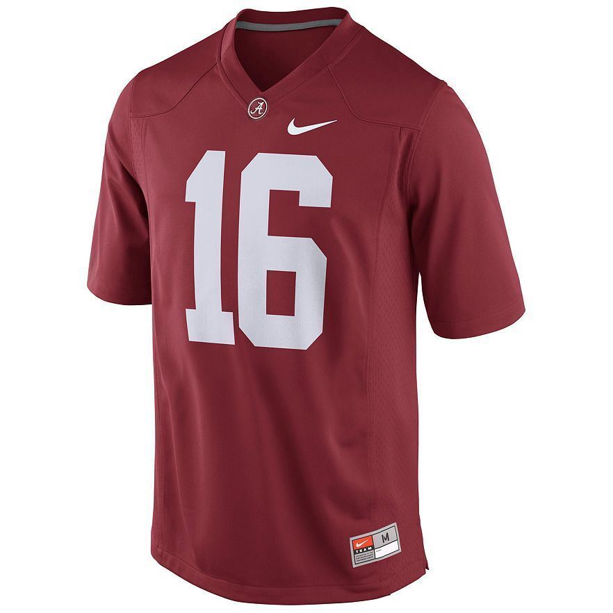 Nike Alabama Crimson Tide #16 Replica Football Jersey