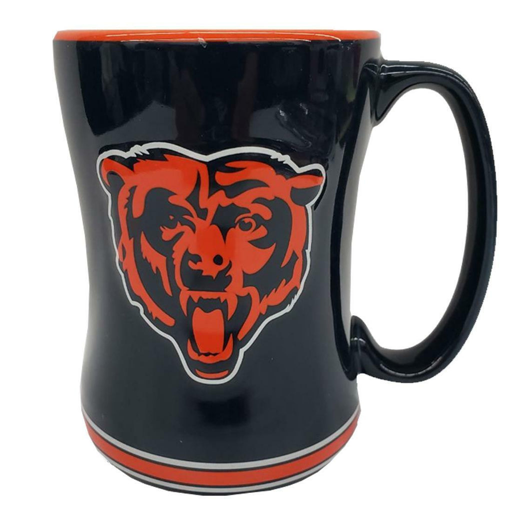 Logo Brands NFL Chicago Bears Sculpted Relief Mug Team Color 14oz
