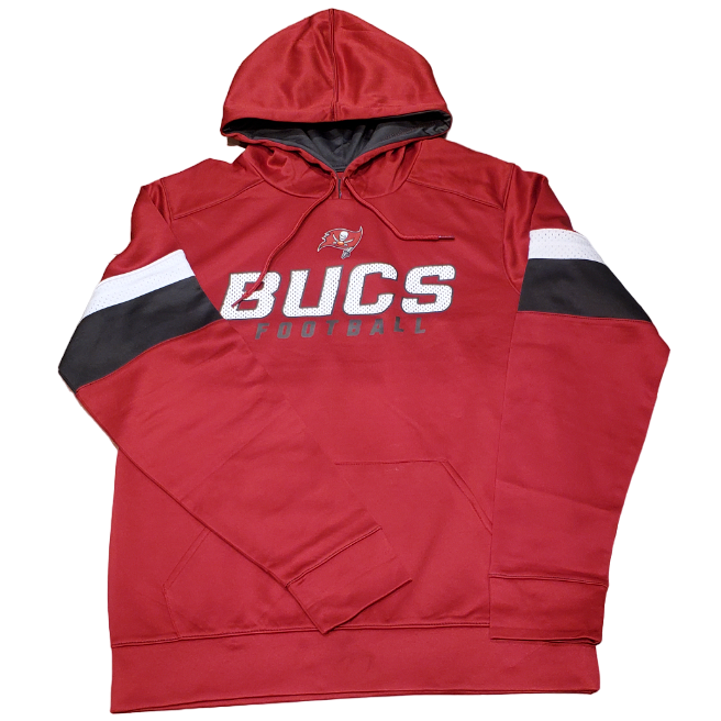 Nike Youth Tampa Bay Buccaneers Team Stripes Red Pullover Hoodie