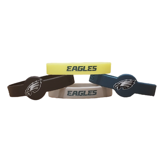Aminco NFL Philadelphia Eagles 4 Pack Silicone Bracelets SportZZone