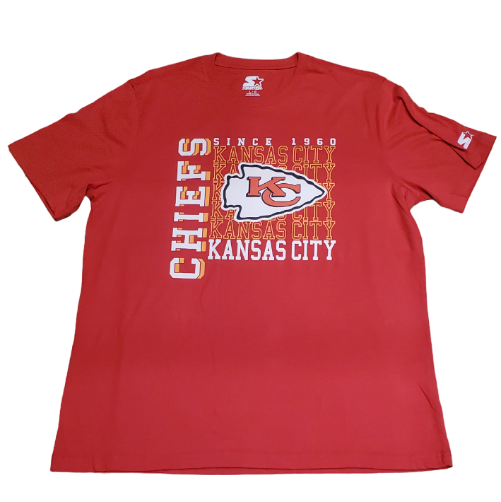 Starter NFL Men's Kansas City Chiefs Established Stack T-Shirt