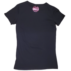 UNK NBA Women's New York Knicks Pink Foil Distressed T-Shirt