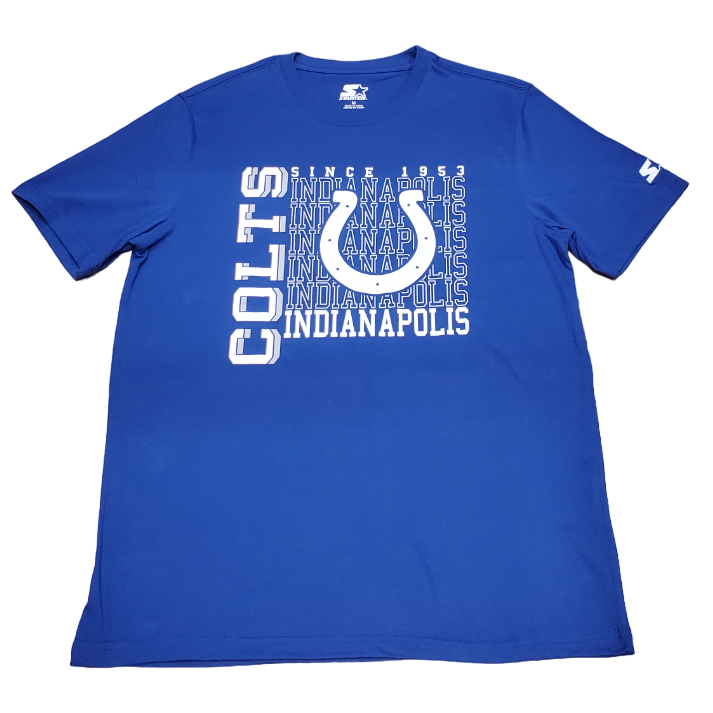 Starter NFL Men's Indianapolis Colts Established Stack T-Shirt