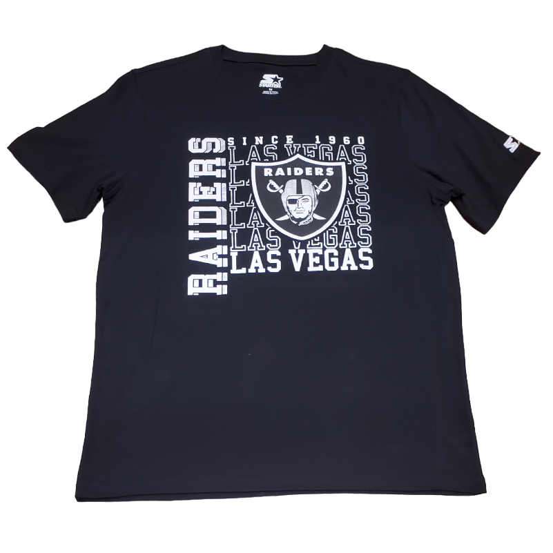Starter NFL Men's Las Vegas Raiders Established Stack T-Shirt
