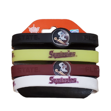Buy NCAA Florida State Seminoles Silicone Rubber Bracelet (2 Pack), Maroon,  2 Online at Low Prices in India 