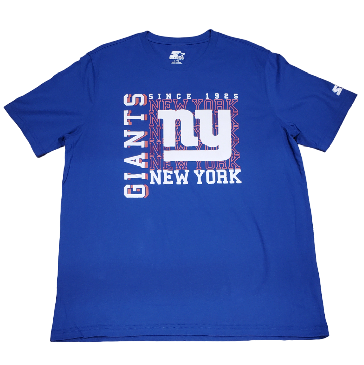 Starter NFL Men's New York Giants Established Stack T-Shirt