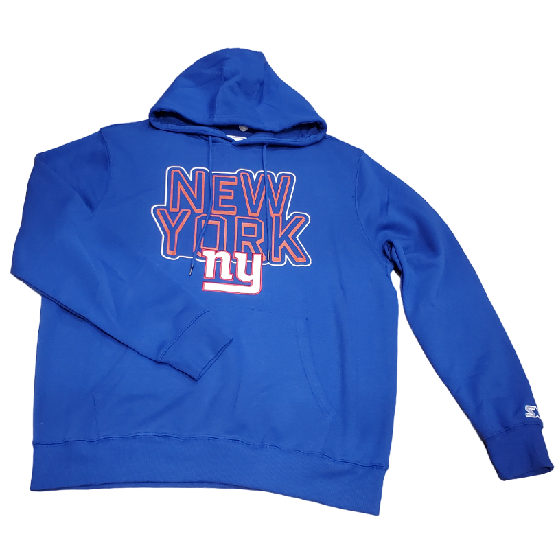 Starter NFL Men's New York Giants Fleece Pullover Hoodie