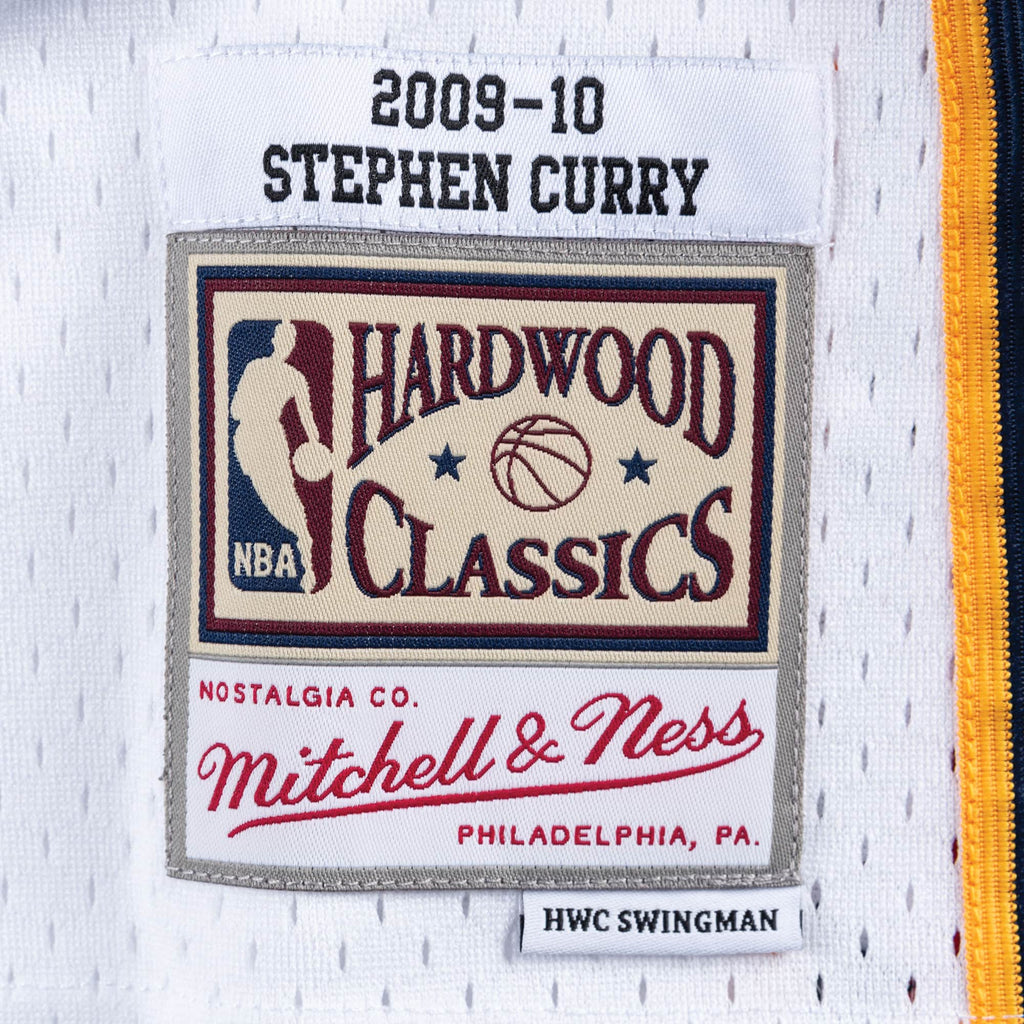 Golden State Warriors 2009 Steph Curry Hardwood Classics Home Swingman  Jersey By Mitchell & Ness - White - Mens