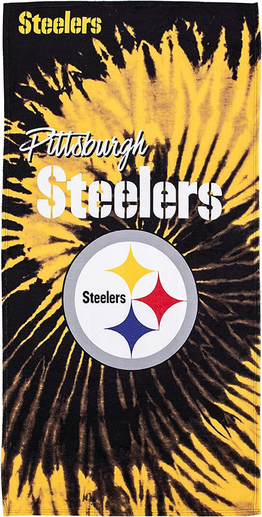 The Northwest Company NFL Pittsburgh Steelers Psychedelic Beach Towel