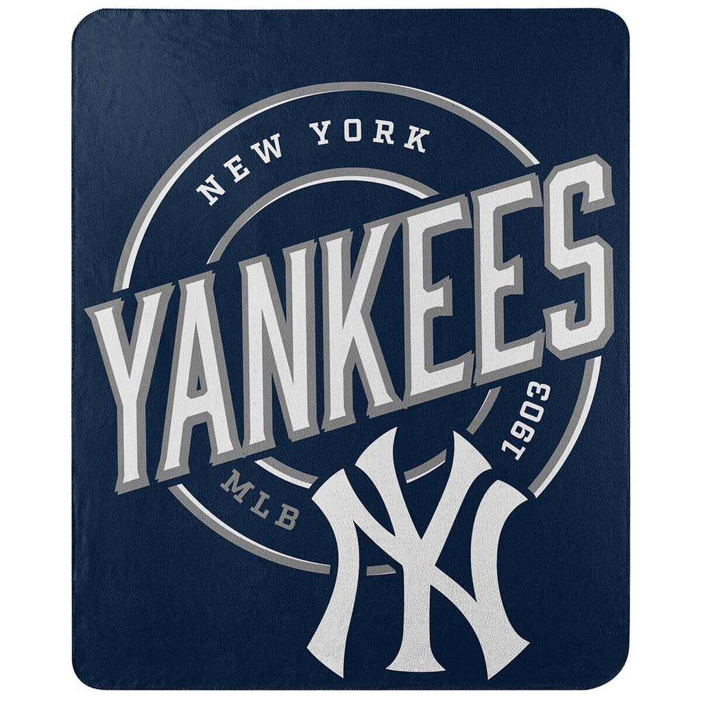 The Northwest Company MLB New York Yankees Campaign Design Fleece Throw Blanket
